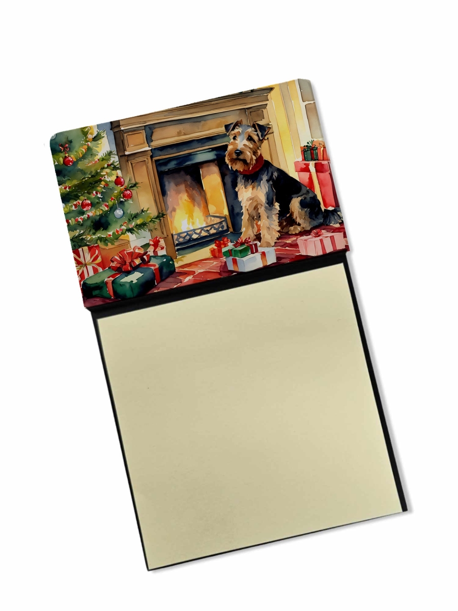 DAC2762SN 5.25 x 3.25 in. Welsh Terrier Cozy Christmas Sticky Note Holder