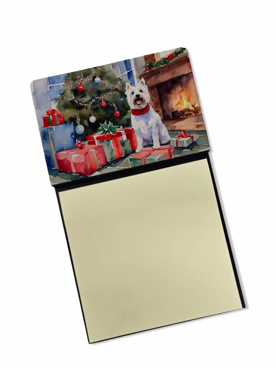 DAC2765SN 5.25 x 3.25 in. Westie Cozy Christmas Sticky Note Holder