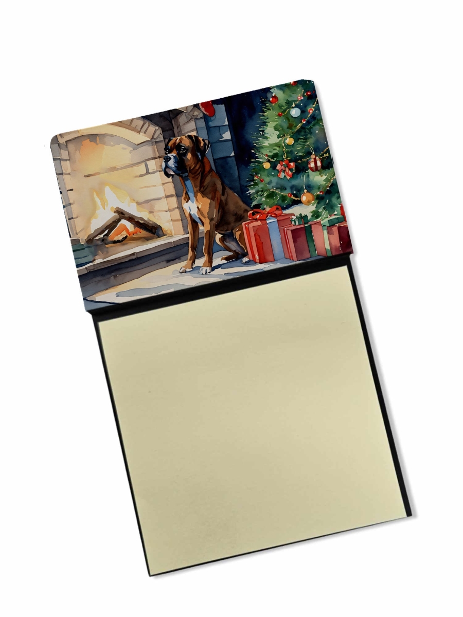 DAC2770SN 5.25 x 3.25 in. Boxer Cozy Christmas Sticky Note Holder