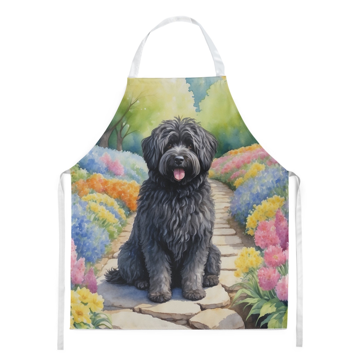 Picture of Carolines Treasures DAC6701APRON 30 x 27 in. Puli Spring Path Apron