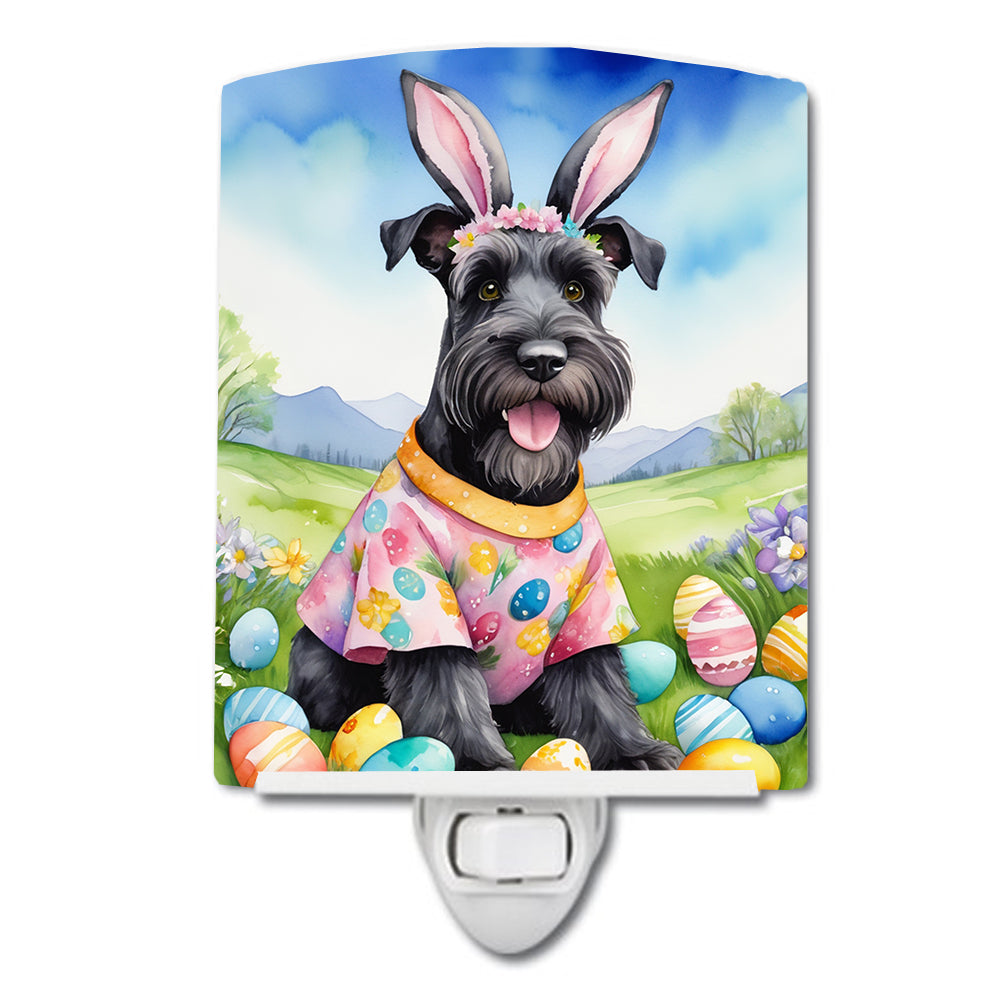 DAC5170CNL 6 x 4 in. Schnauzer Easter Egg Hunt Ceramic Night Light