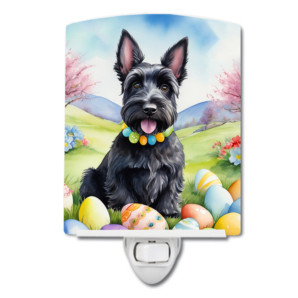 DAC5173CNL 6 x 4 in. Scottish Terrier Easter Egg Hunt Ceramic Night Light