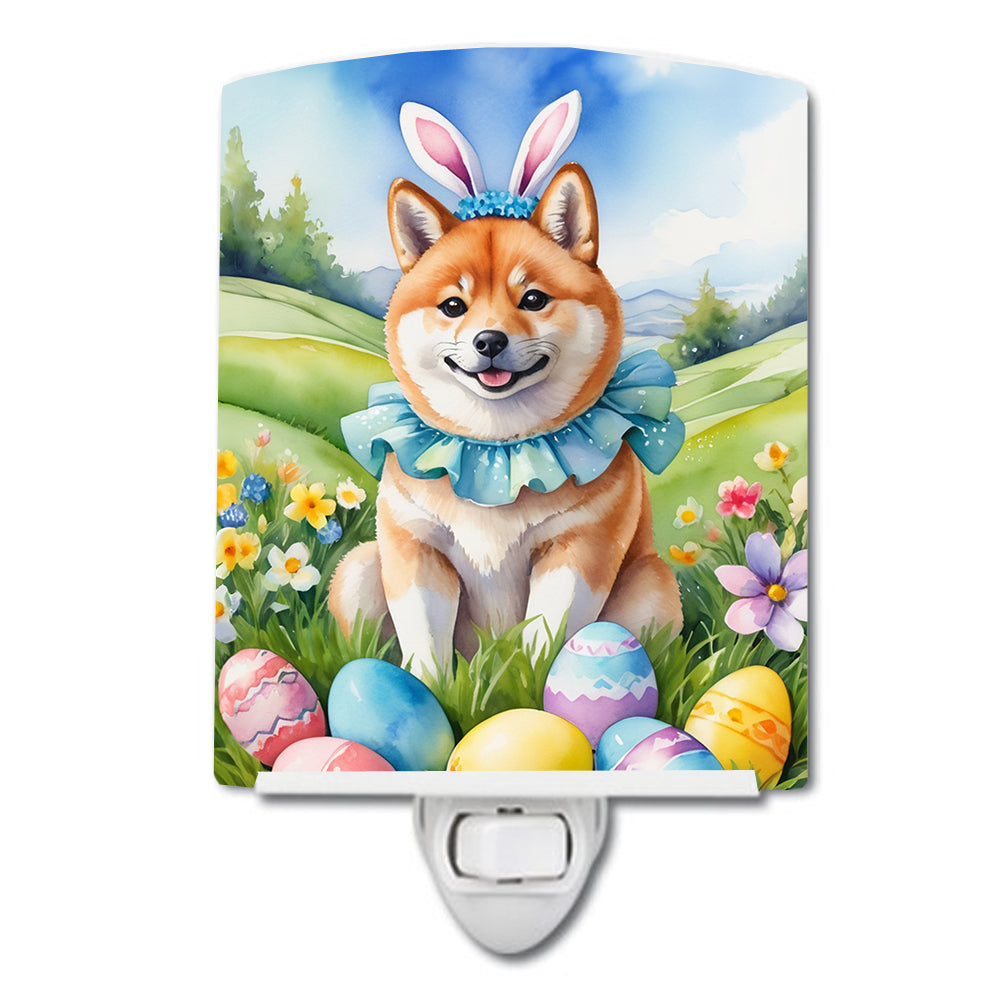 DAC5178CNL 6 x 4 in. Shiba Inu Easter Egg Hunt Ceramic Night Light