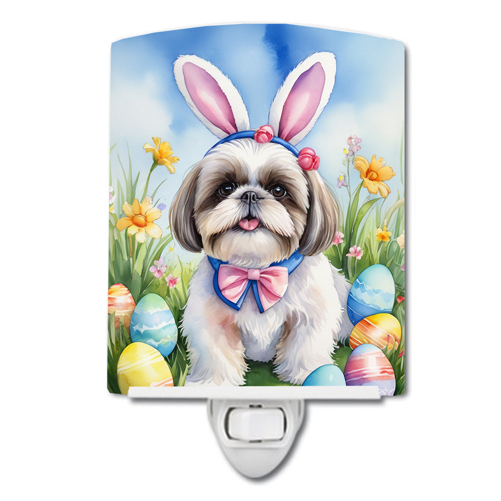 DAC5179CNL 6 x 4 in. Shih Tzu Easter Egg Hunt Ceramic Night Light
