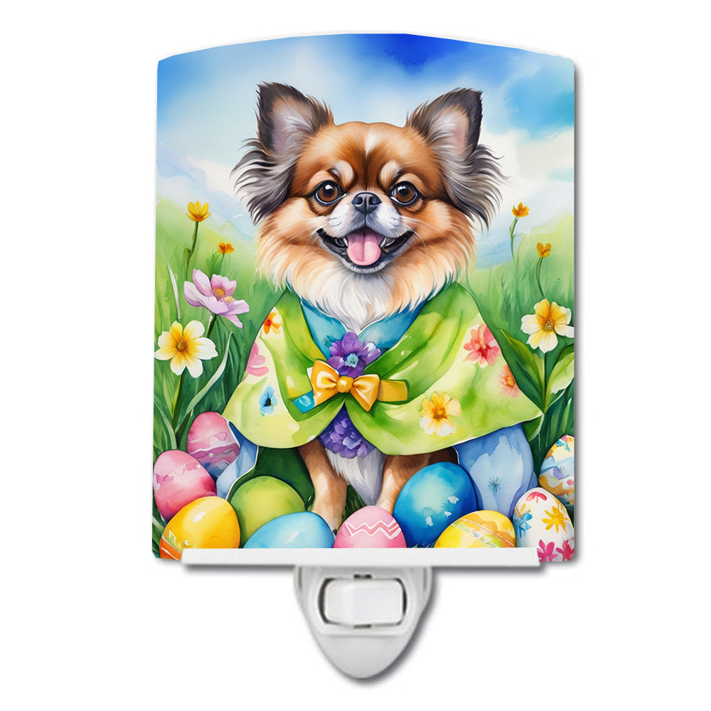 DAC5193CNL 6 x 4 in. Tibetan Spaniel Easter Egg Hunt Ceramic Night Light