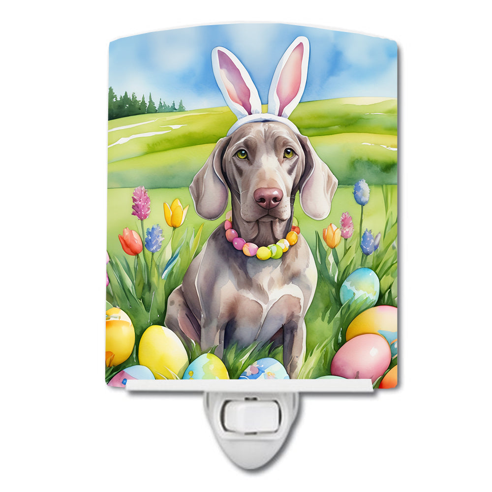 DAC5198CNL 6 x 4 in. Weimaraner Easter Egg Hunt Ceramic Night Light