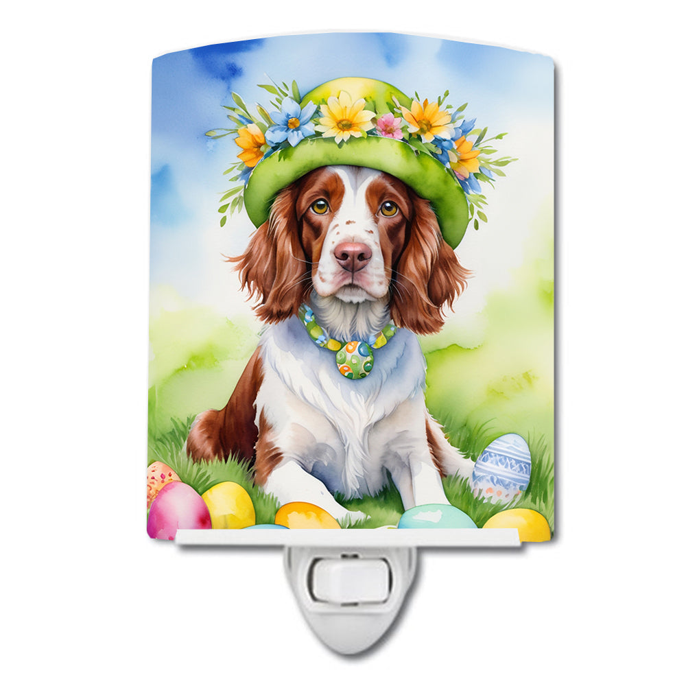 DAC5200CNL 6 x 4 in. Welsh Springer Spaniel Easter Egg Hunt Ceramic Night Light