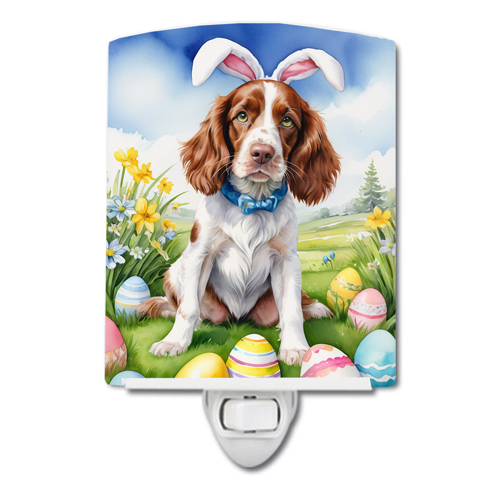DAC5201CNL 6 x 4 in. Welsh Springer Spaniel Easter Egg Hunt Ceramic Night Light