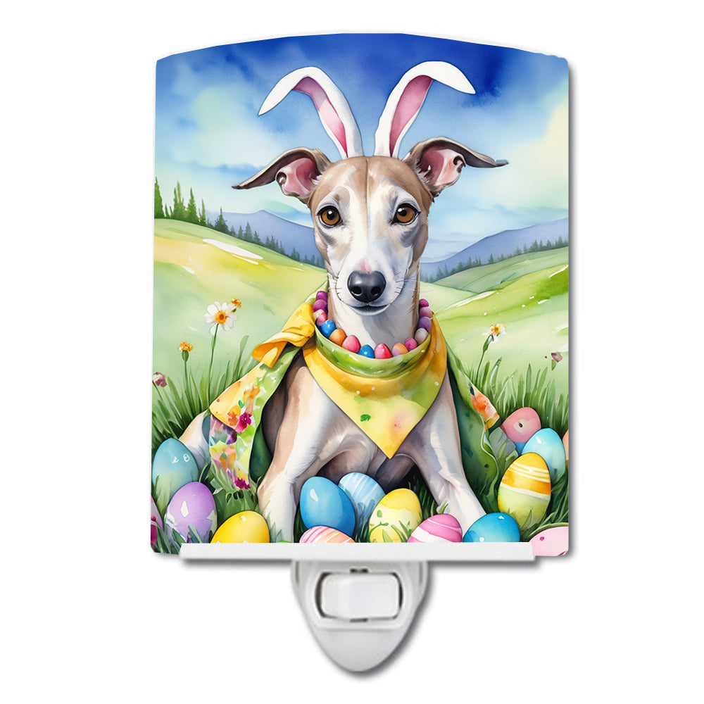 DAC5210CNL 6 x 4 in. Whippet Easter Egg Hunt Ceramic Night Light