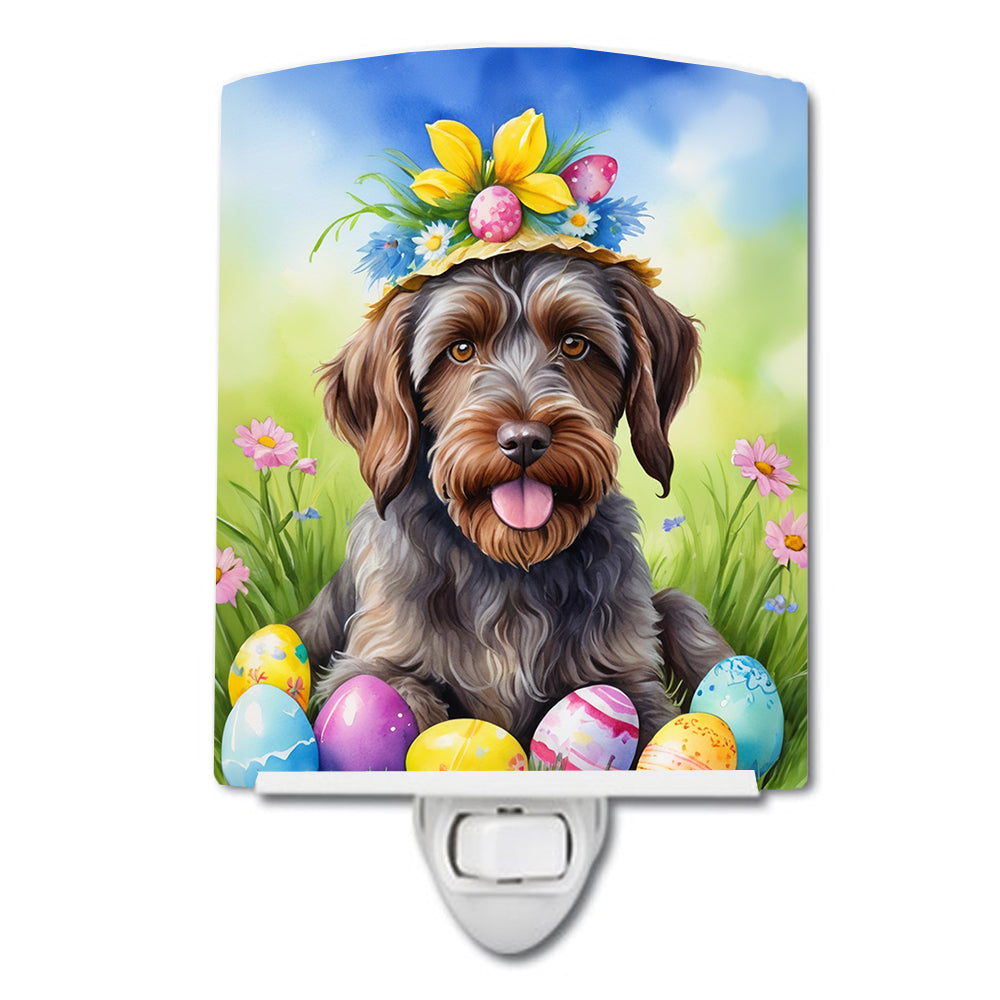 DAC5211CNL 6 x 4 in. Wirehaired Pointing Griffon Easter Egg Hunt Ceramic Night Light