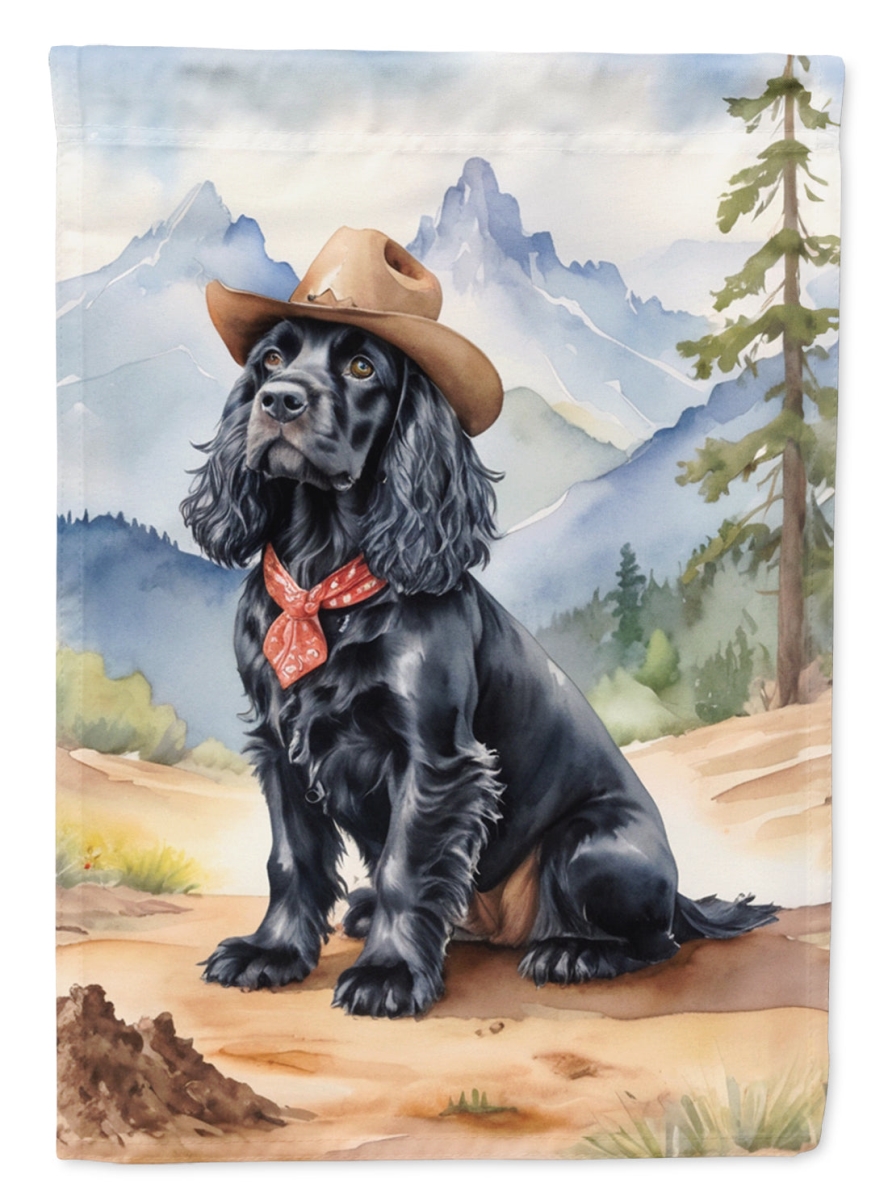 DAC5880CHF 40 x 28 in. Cocker Spaniel Cowboy Welcome House Flag