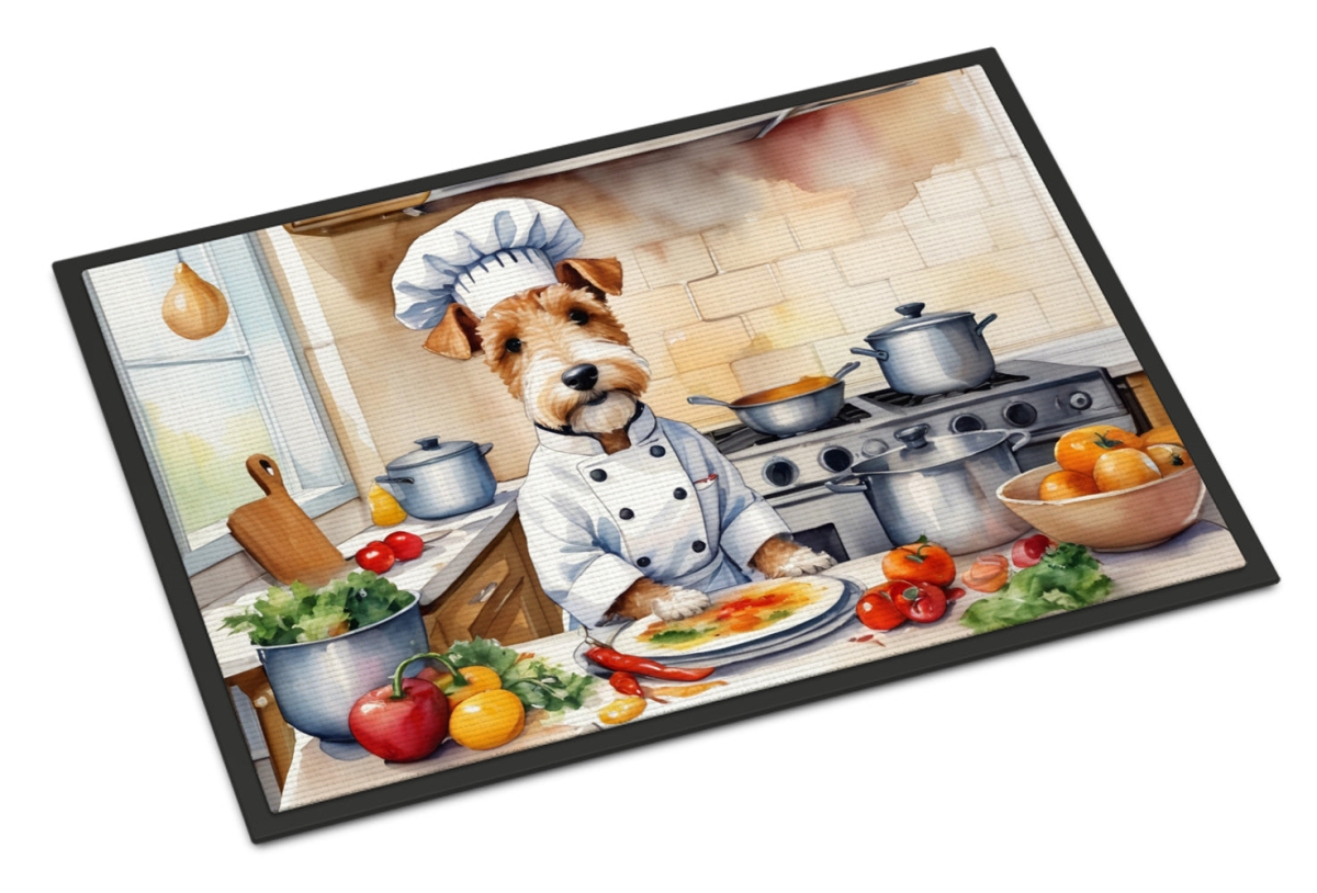 DAC6250JMAT 24 x 36 in. Fox Terrier The Chef Doormat