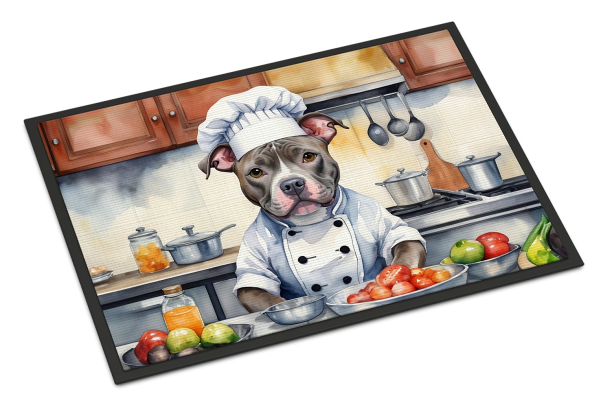 DAC6298JMAT 24 x 36 in. Pit Bull Terrier The Chef Doormat