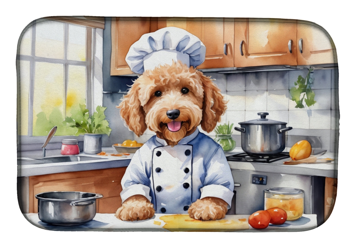 Picture of Carolines Treasures DAC6258DDM 21 x 14 in. Goldendoodle The Chef Dish Drying Mat