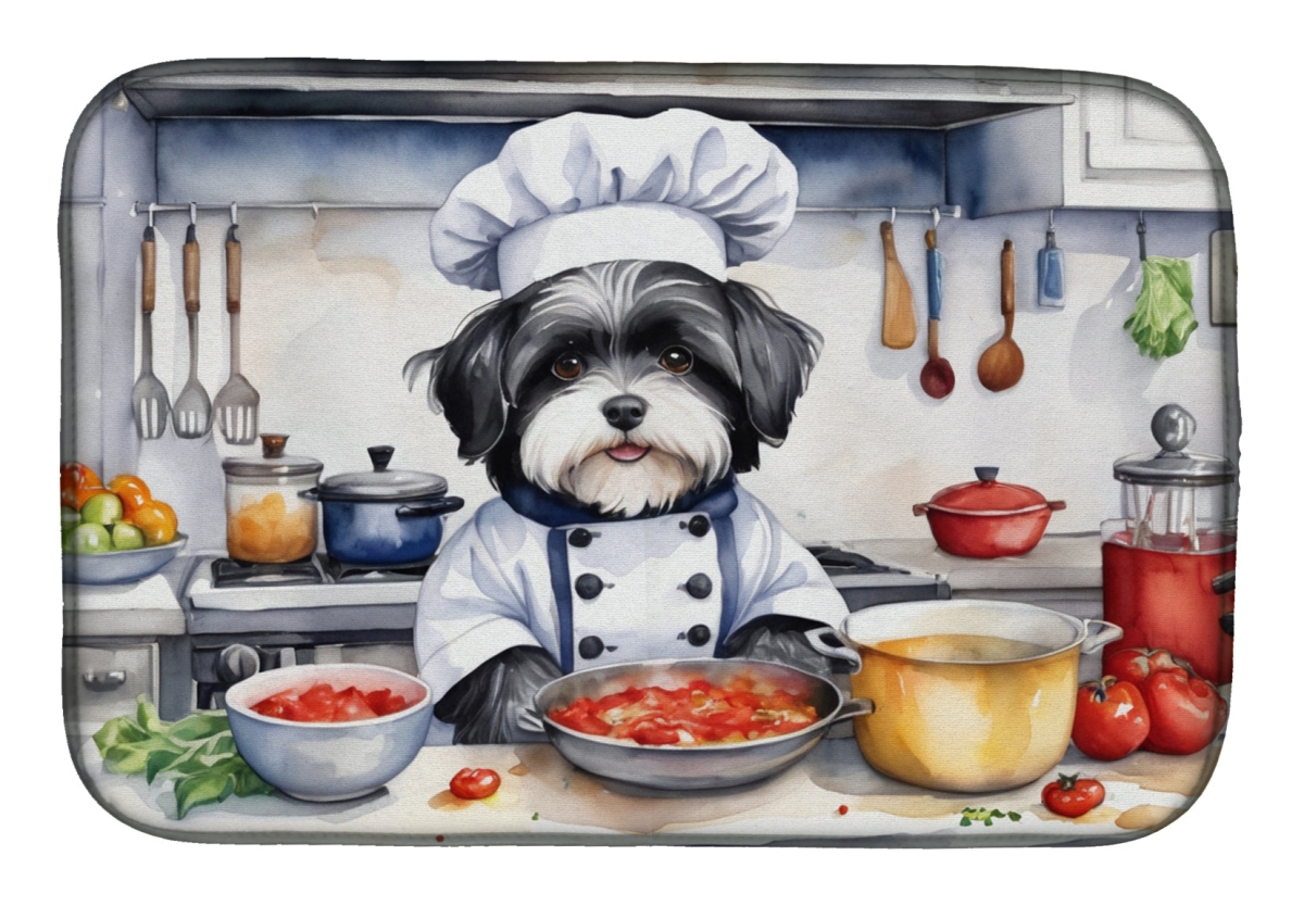 Picture of Carolines Treasures DAC6265DDM 21 x 14 in. Havanese The Chef Dish Drying Mat