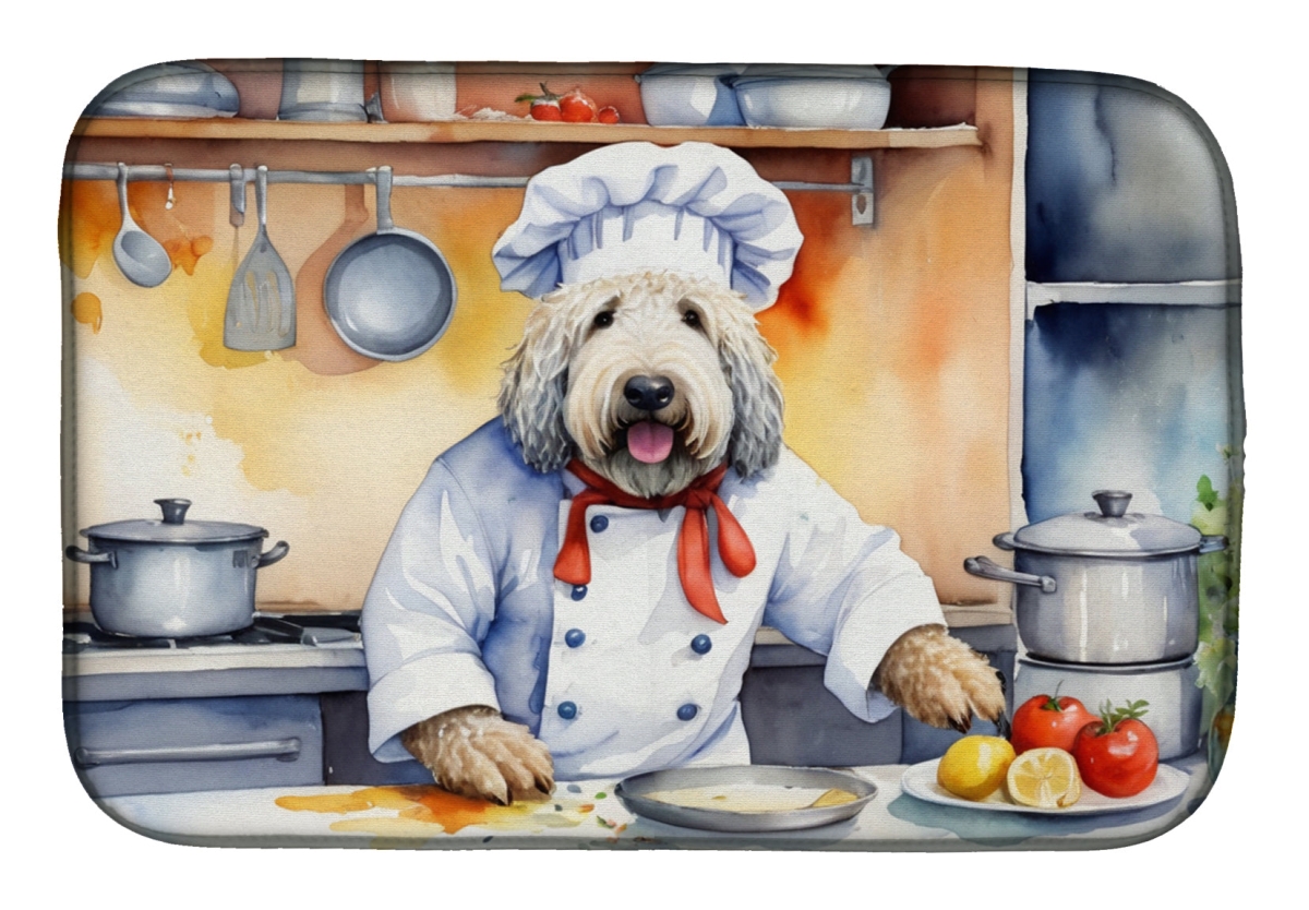 Picture of Carolines Treasures DAC6274DDM 21 x 14 in. Komondor The Chef Dish Drying Mat