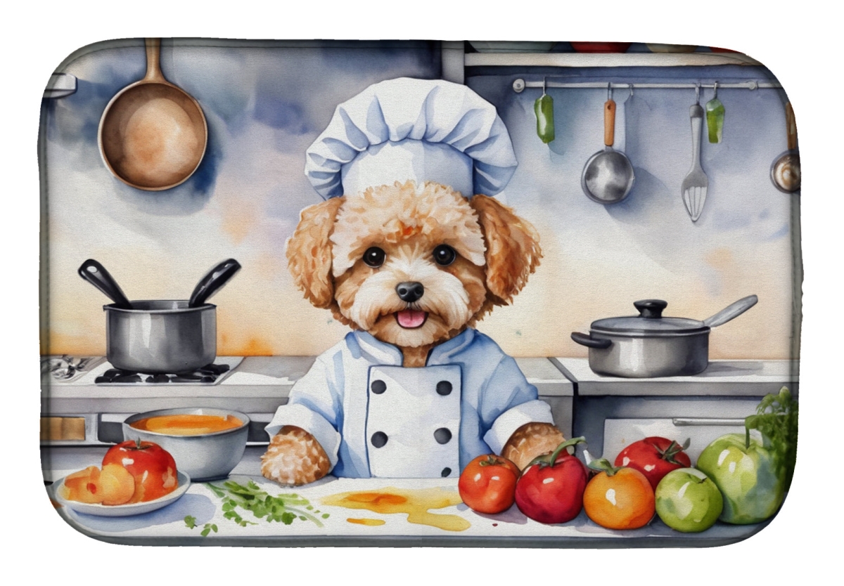 Picture of Carolines Treasures DAC6284DDM 21 x 14 in. Maltipoo The Chef Dish Drying Mat
