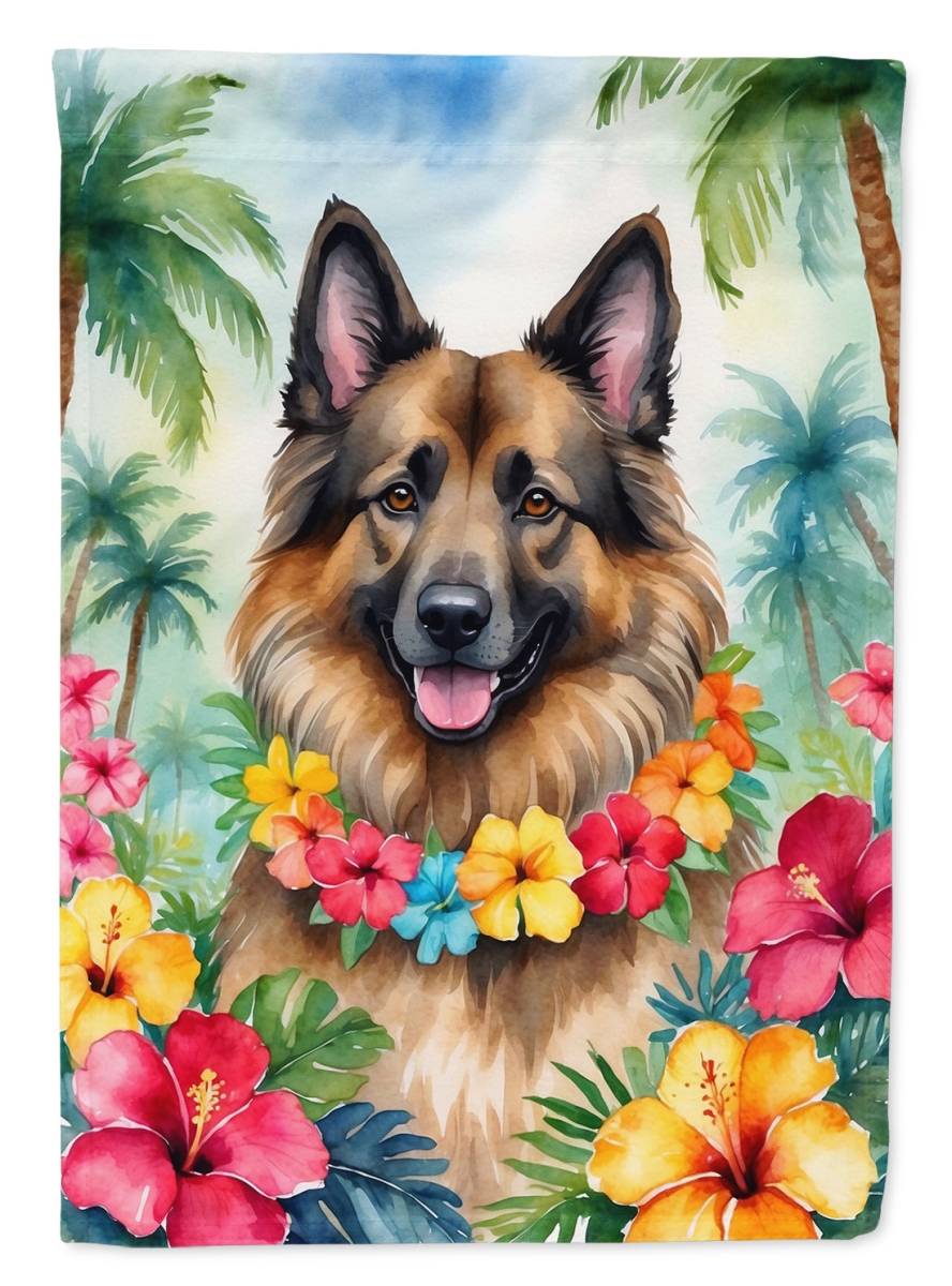 40 x 28 in. Belgian Tervuren Luau House Flag