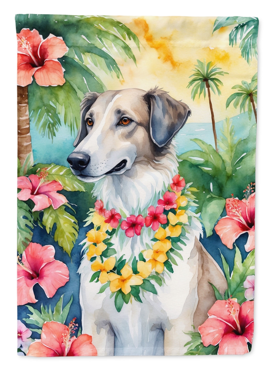 40 x 28 in. Borzoi Luau House Flag
