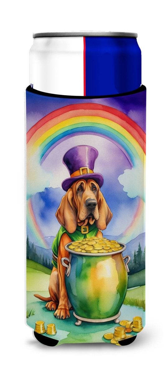 12 oz Bloodhound St Patricks Day Hugger for Ultra Slim Cans