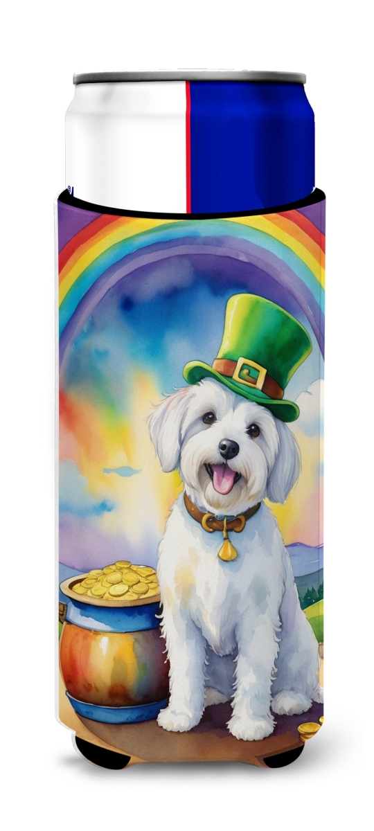 DAC5522MUK 12 oz Coton De Tulear St Patricks Day Hugger for Ultra Slim Cans