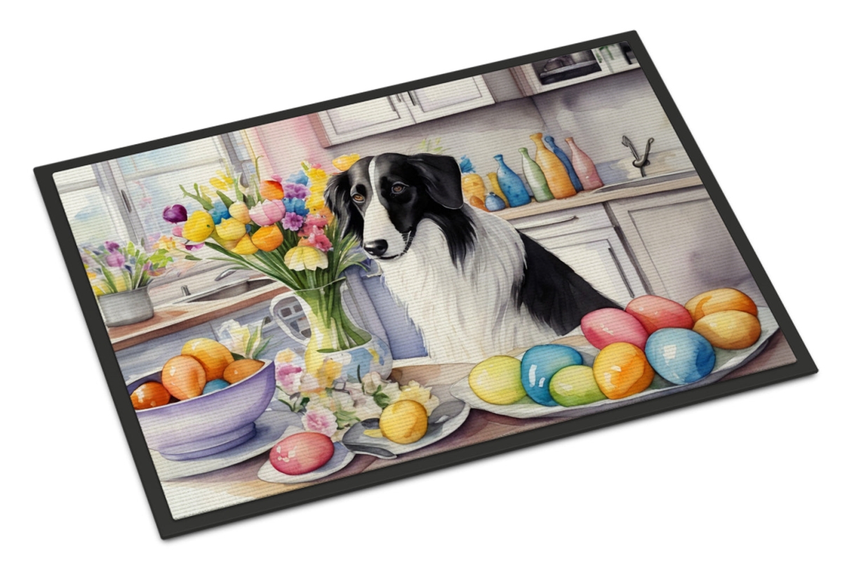 DAC6770JMAT 24 x 36 in. Decorating Easter Borzoi Doormat