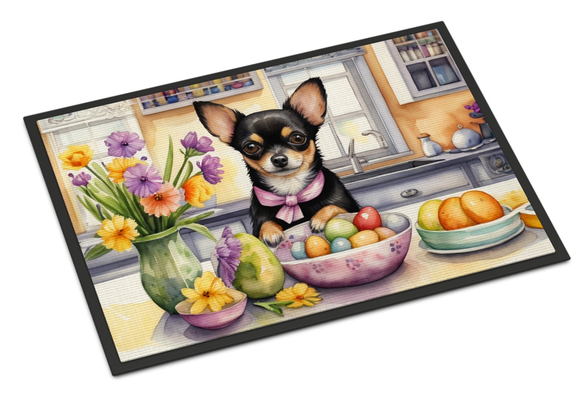 DAC6788JMAT 24 x 36 in. Decorating Easter Chihuahua Doormat