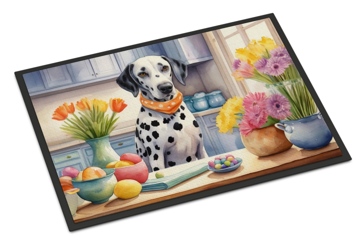 DAC6801JMAT 24 x 36 in. Decorating Easter Dalmatian Doormat