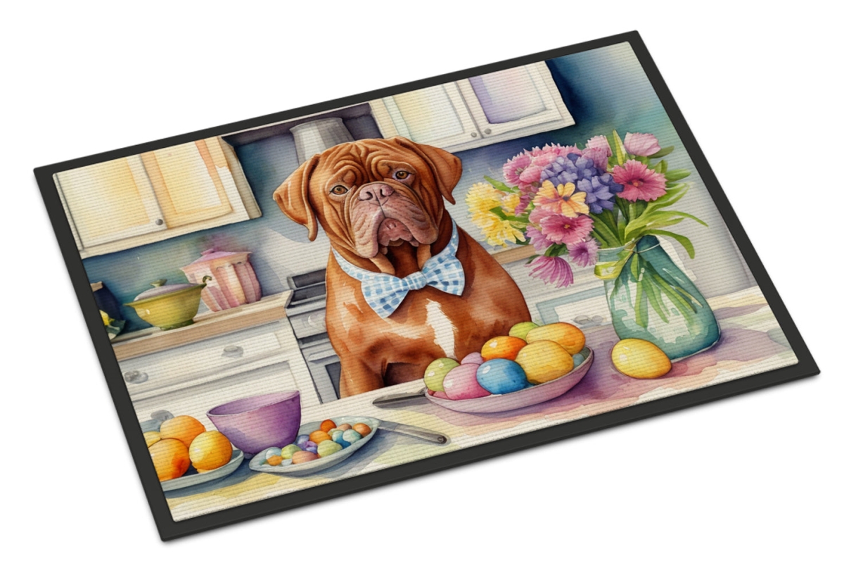 DAC6803JMAT 24 x 36 in. Decorating Easter Dogue de Bordeaux Doormat