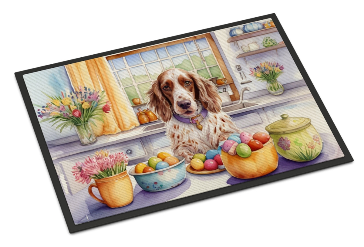 DAC6809JMAT 24 x 36 in. Decorating Easter English Setter Doormat