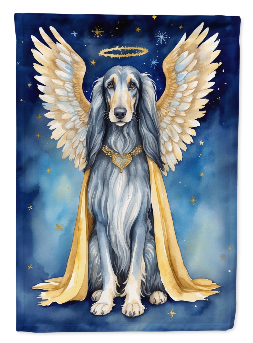40 x 28 in. Afghan Hound My Angel House Flag