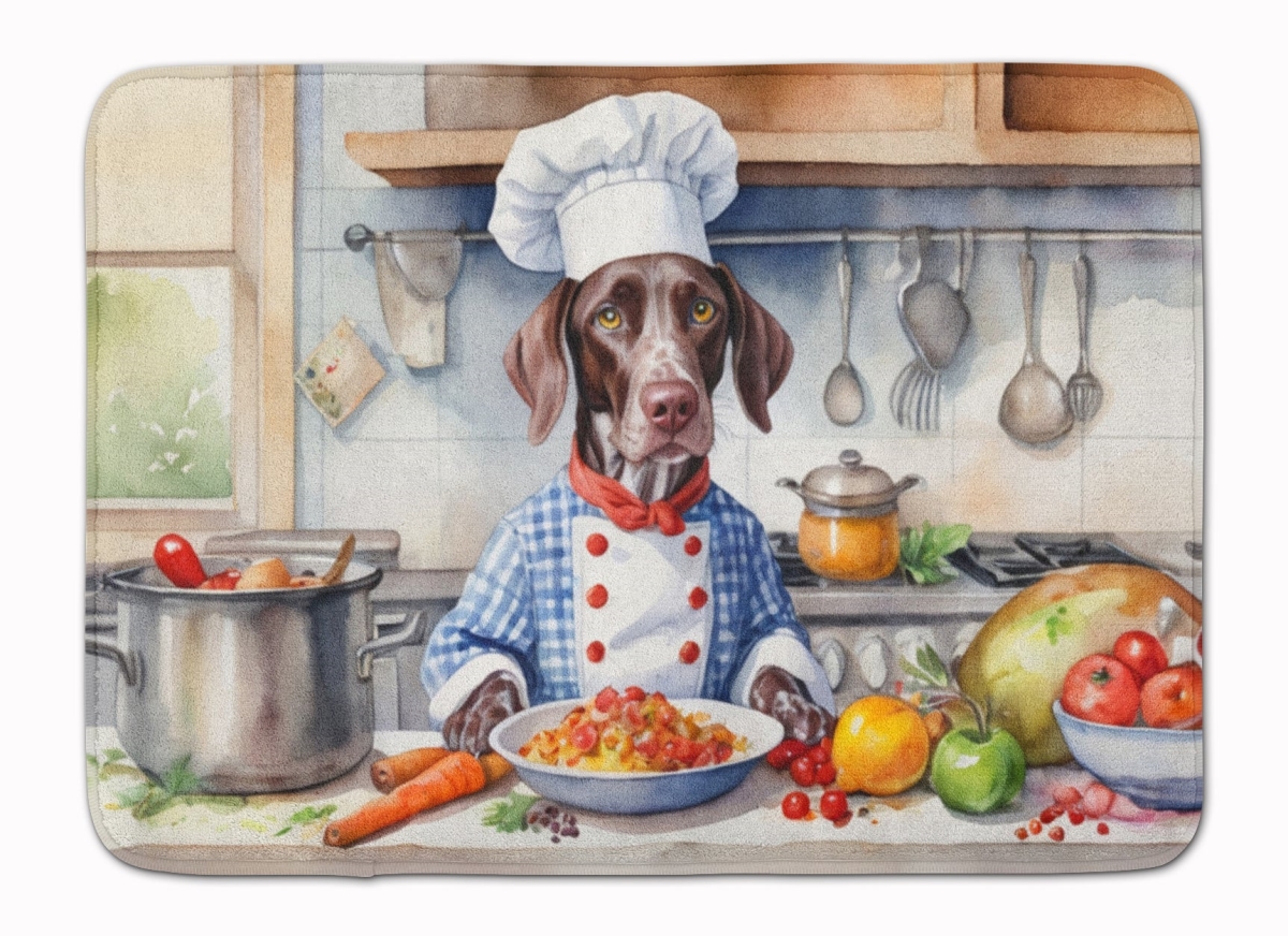 DAC6254RUG 19 x 27 in. German Shorthaired Pointer The Chef Memory Foam Kitchen Mat