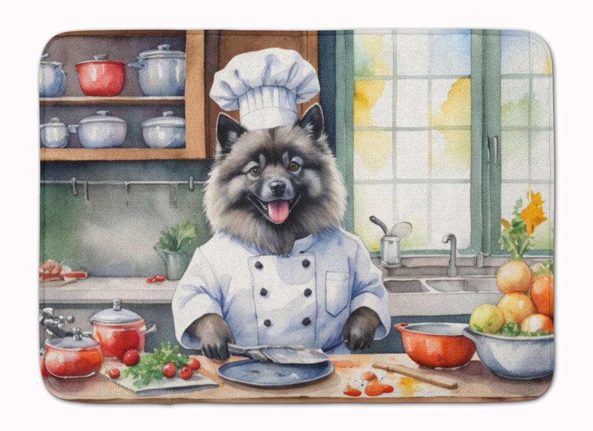 DAC6272RUG 19 x 27 in. Keeshond The Chef Memory Foam Kitchen Mat