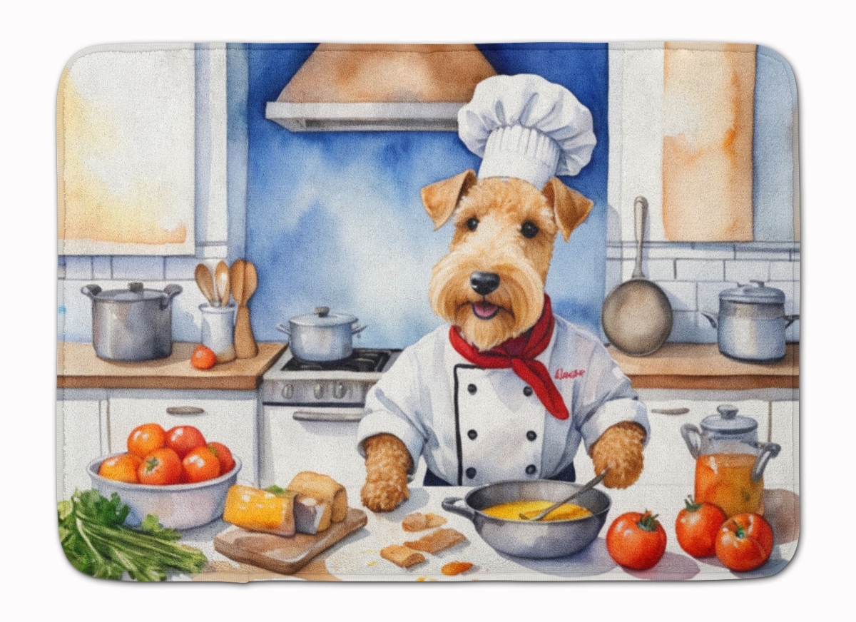 DAC6281RUG 19 x 27 in. Lakeland Terrier The Chef Memory Foam Kitchen Mat