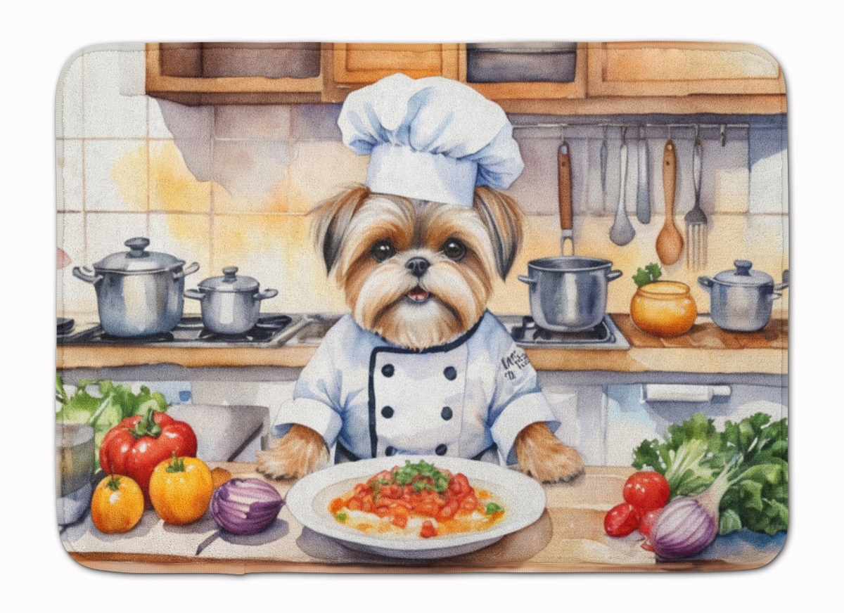 DAC6282RUG 19 x 27 in. Lhasa Apso The Chef Memory Foam Kitchen Mat