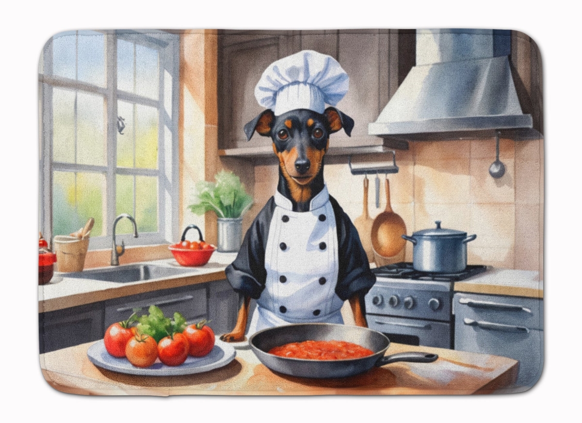 DAC6285RUG 19 x 27 in. Manchester Terrier The Chef Memory Foam Kitchen Mat