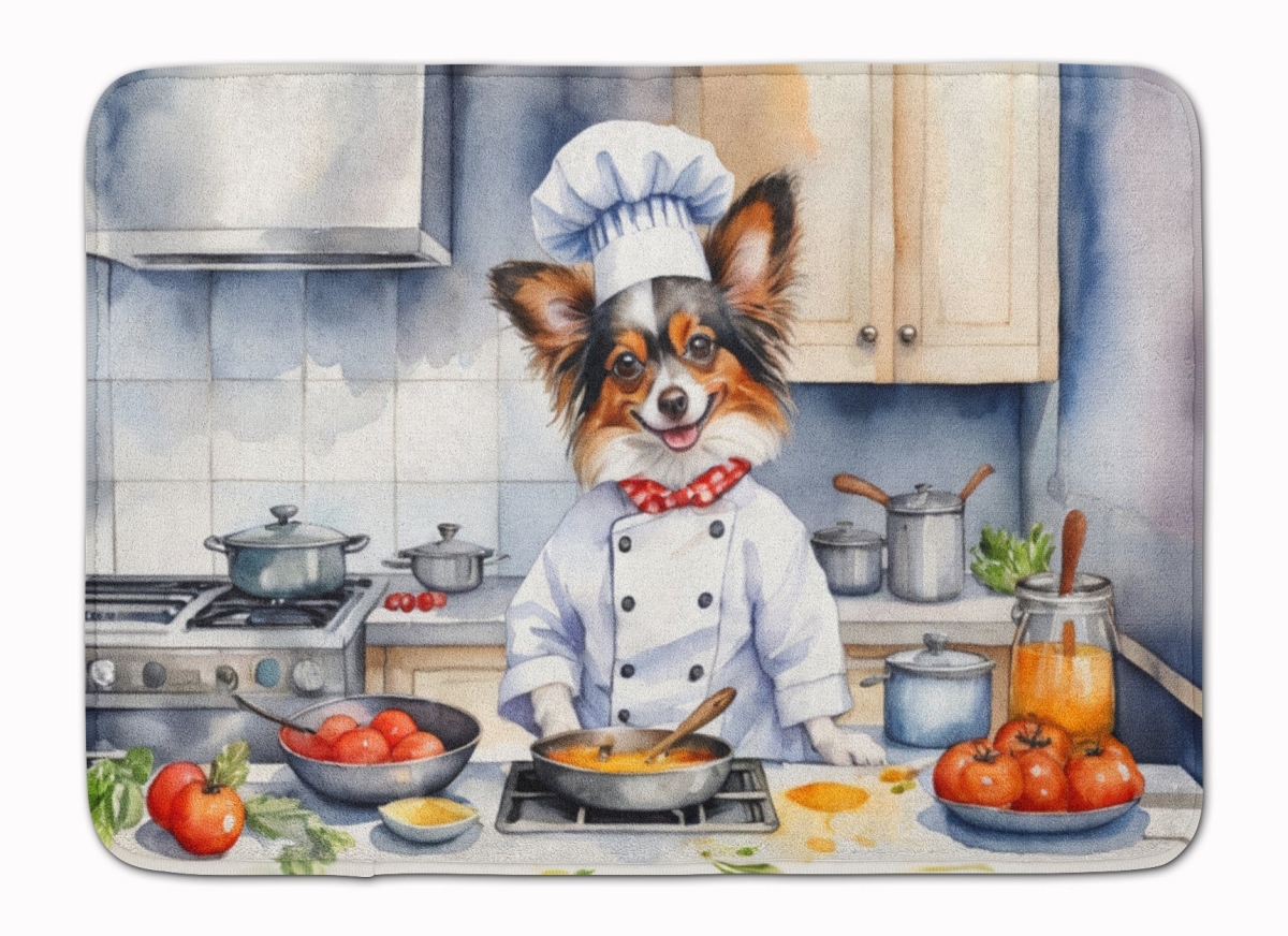 19 x 27 in. Papillon The Chef Memory Foam Kitchen Mat