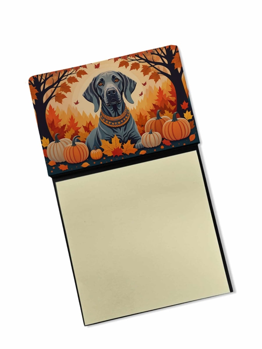 DAC1078SN 5.25 x 3.25 in. Weimaraner Fall Sticky Note Holder