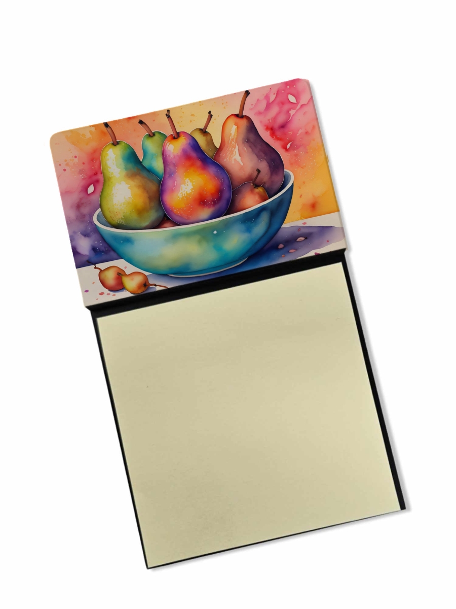 DAC1857SN 5.25 x 3.25 in. Colorful Pears Sticky Note Holder