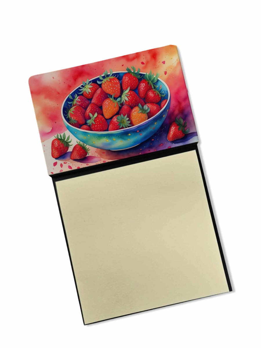 DAC1864SN 5.25 x 3.25 in. Colorful Strawberries Sticky Note Holder