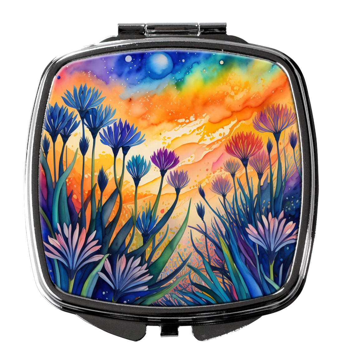 DAC1920SCM 3 x 2.75 in. Colorful Agapanthus Compact Mirror