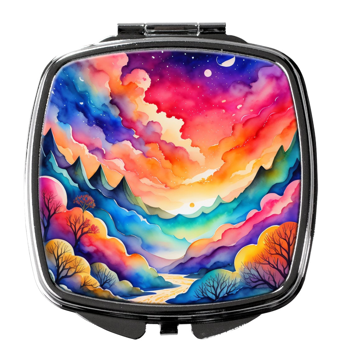 3 x 2.75 in. Colorful Amaranths Compact Mirror