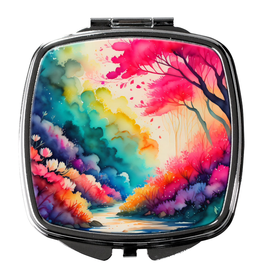 DAC1927SCM 3 x 2.75 in. Colorful Azaleas Compact Mirror