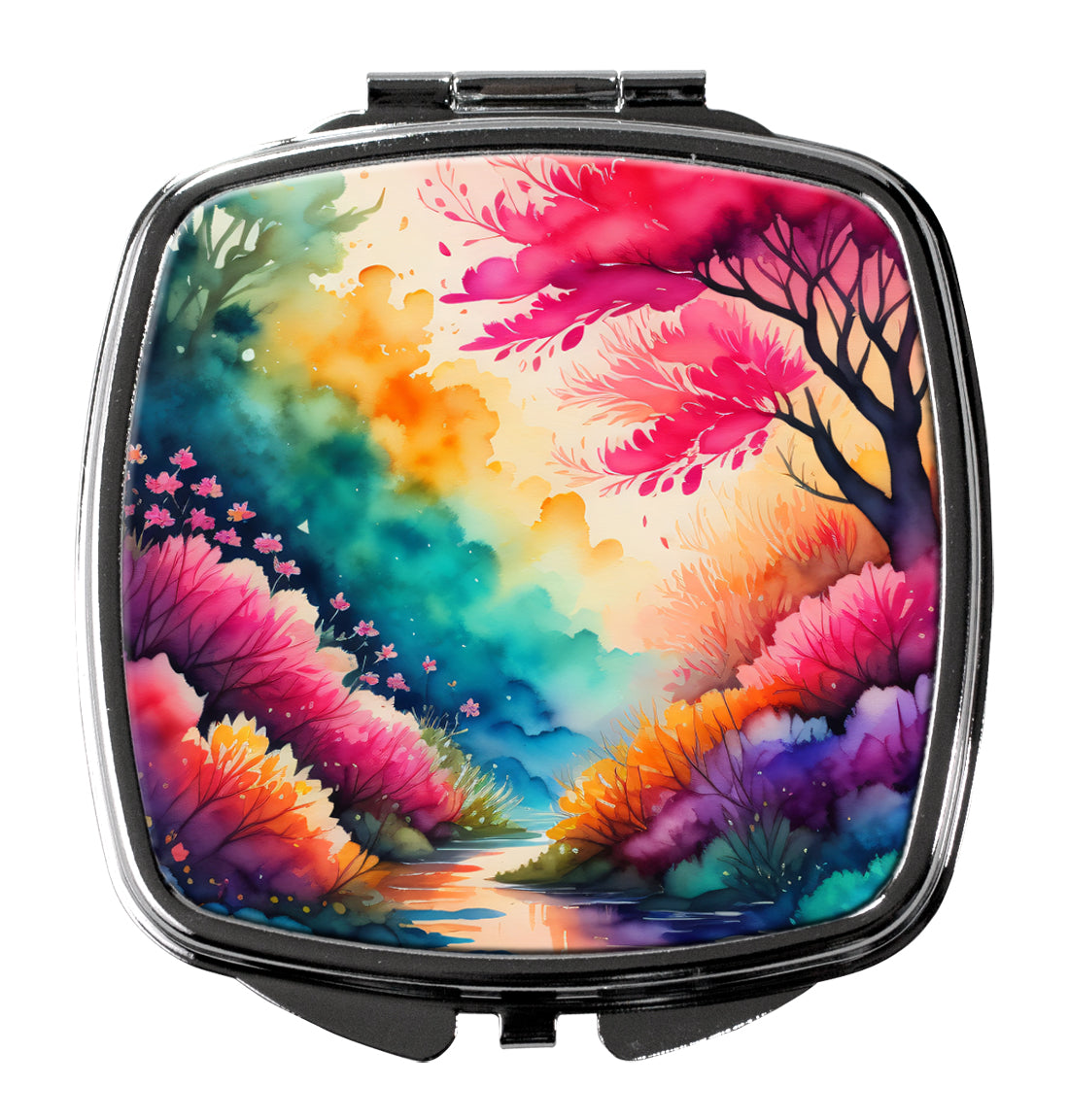DAC1928SCM 3 x 2.75 in. Colorful Azaleas Compact Mirror