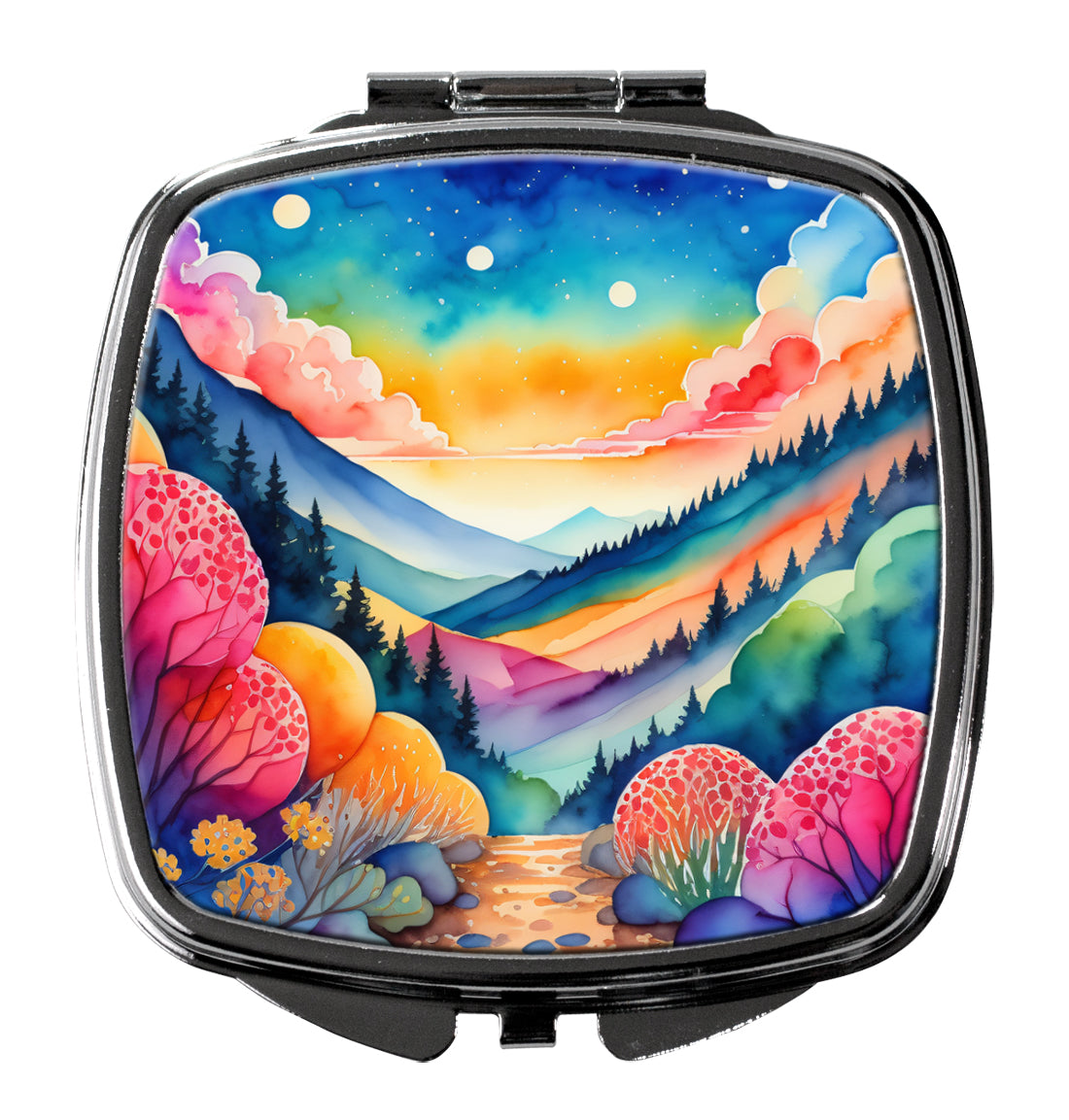 3 x 2.75 in. Colorful Brunia Compact Mirror