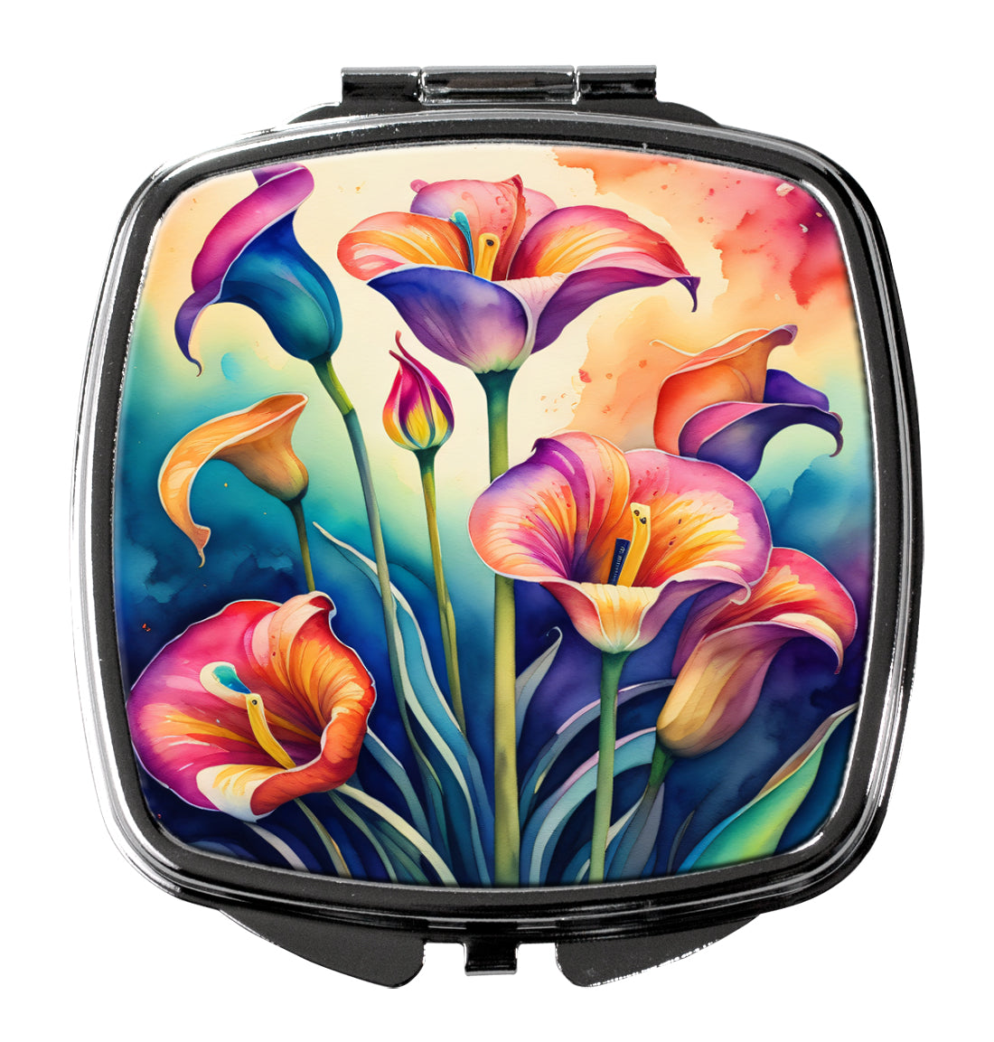DAC1936SCM 3 x 2.75 in. Colorful Calla Lilies Compact Mirror