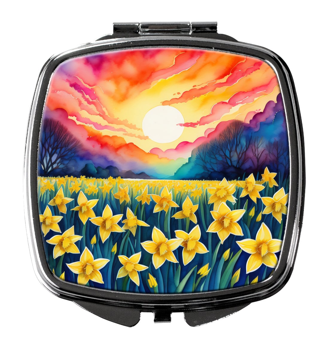 3 x 2.75 in. Colorful Daffodils Compact Mirror