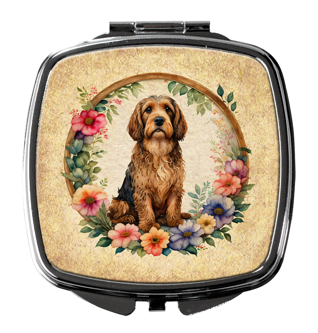 DAC2180SCM 3 x 2.75 in. Otterhound & Flowers Compact Mirror