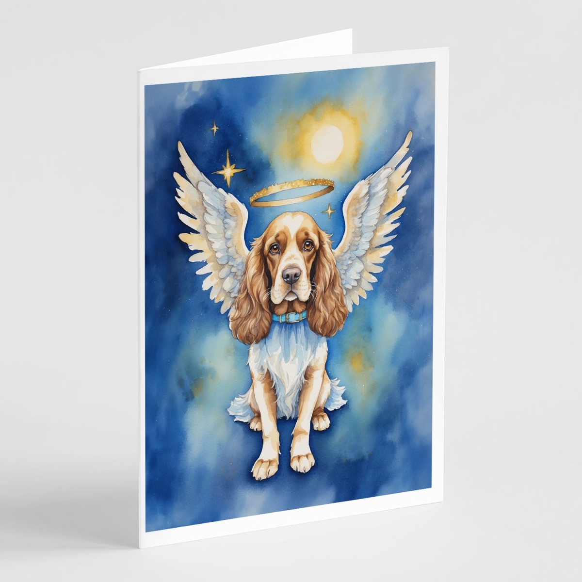 DAC6995GCA7P 5 x 7 in. English Cocker Spaniel My Angel Greeting Cards - Pack of 8