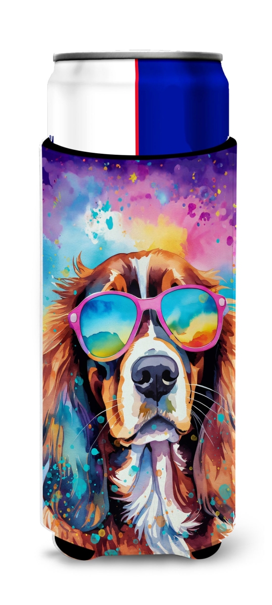 DAC2483MUK 12 oz Cavalier Spaniel Hippie Dawg Hugger for Ultra Slim Cans